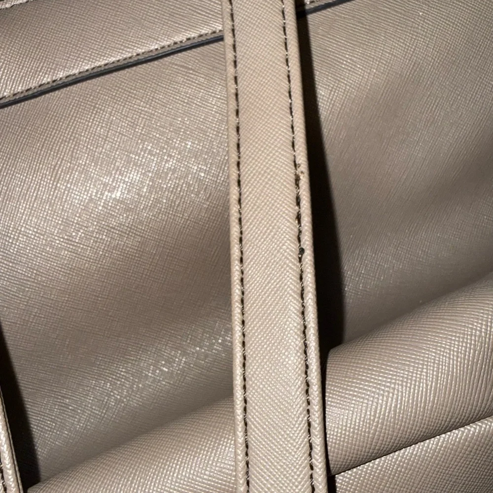 Nine West Taupe Backpack with Silver-Tone Lock